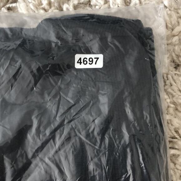 Marine Layer Lexi Dress Rib Short Sleeve Scoop Neck Bodycon Midi Black NWT XS - Picture 7 of 7